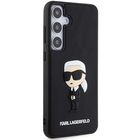 Etui Karl Lagerfeld 3D Rubber Ikonik na Samsung Galaxy S24 - czarne