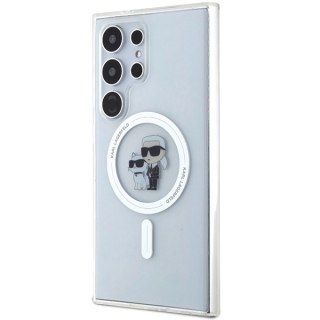 Etui Karl Lagerfeld IML Karl&Choupette MagSafe na Samsung Galaxy S24 Ultra - przezroczyste