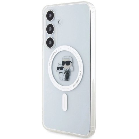 Etui Karl Lagerfeld IML Karl&Choupette MagSafe na Samsung Galaxy S24 - przezroczyste
