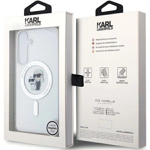 Etui Karl Lagerfeld IML Karl&Choupette MagSafe na Samsung Galaxy S24 - przezroczyste