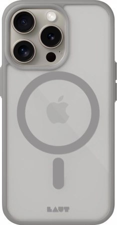 Etui LAUT Huex Protect z MagSafe do iPhone 15 Pro - szare