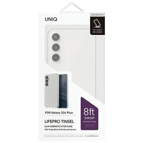 Etui UNIQ LifePro Xtreme na Samsung Galaxy S24+ - przezroczysto-brokatowe Etui UNIQ LifePro Xtreme na Samsung Galaxy S24+ - przezroczysto-brokatowe
