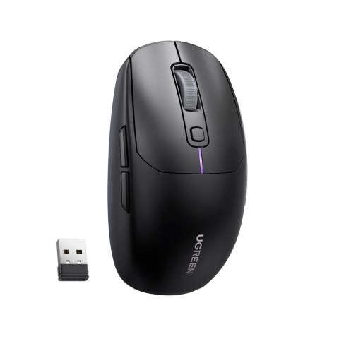 Mysz komputerowa Ugreen MU103 Bluetooth 5.0 / odbiornik USB 2.4GHz - czarna Mysz komputerowa Ugreen MU103 Bluetooth 5.0 / odbiornik USB 2.4GHz - czarna