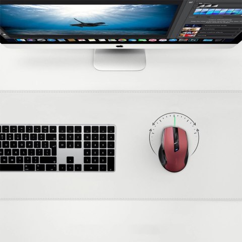 Mysz optyczna Ugreen MU006 bezprzewodowa USB 2.4GHz / Bluetooth 5.0 4000 DPI - czerwona Mysz optyczna Ugreen MU006 bezprzewodowa USB 2.4GHz / Bluetooth 5.0 4000 DPI - czerwona