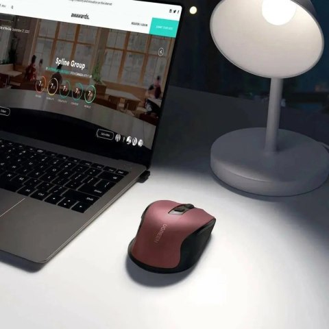 Mysz optyczna Ugreen MU006 bezprzewodowa USB 2.4GHz / Bluetooth 5.0 4000 DPI - czerwona Mysz optyczna Ugreen MU006 bezprzewodowa USB 2.4GHz / Bluetooth 5.0 4000 DPI - czerwona