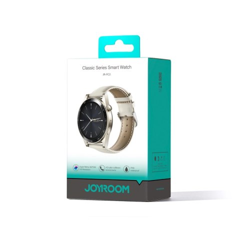 Smartwatch Joyroom Classic Series JR-FC2 z funkcją odbierania połączeń / ochroną IP68 - złoty Smartwatch Joyroom Classic Series JR-FC2 z funkcją odbierania połączeń / ochroną IP68 - złoty