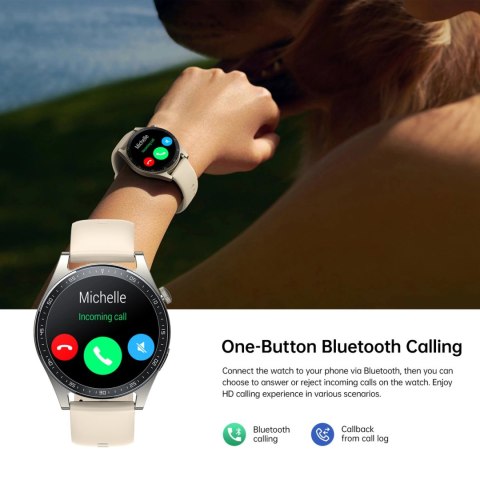 Smartwatch Joyroom Classic Series JR-FC2 z funkcją odbierania połączeń / ochroną IP68 - złoty Smartwatch Joyroom Classic Series JR-FC2 z funkcją odbierania połączeń / ochroną IP68 - złoty