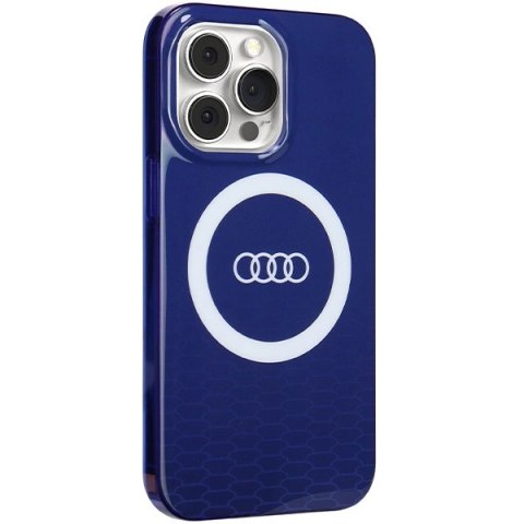 Etui Audi IML Big Logo MagSafe na iPhone 13 Pro / 13 - niebieskie Etui Audi IML Big Logo MagSafe na iPhone 13 Pro / 13 - niebieskie