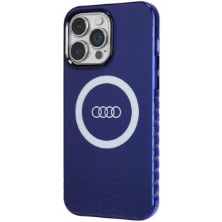 Etui Audi IML Big Logo MagSafe na iPhone 14 Pro Max - niebieskie