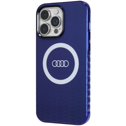 Etui Audi IML Big Logo MagSafe na iPhone 14 Pro Max - niebieskie Etui Audi IML Big Logo MagSafe na iPhone 14 Pro Max - niebieskie
