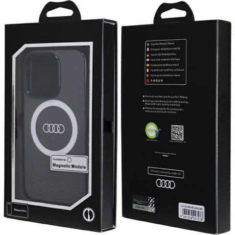 Etui Audi IML Big Logo MagSafe na iPhone 14 Pro - czarne Etui Audi IML Big Logo MagSafe na iPhone 14 Pro - czarne