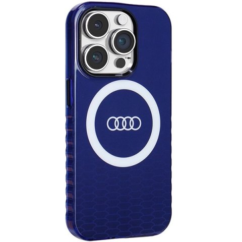 Etui Audi IML Big Logo MagSafe na iPhone 14 Pro - niebieskie Etui Audi IML Big Logo MagSafe na iPhone 14 Pro - niebieskie