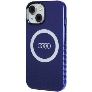 Etui Audi IML Big Logo MagSafe na iPhone 15 / 14 / 13 - niebieskie