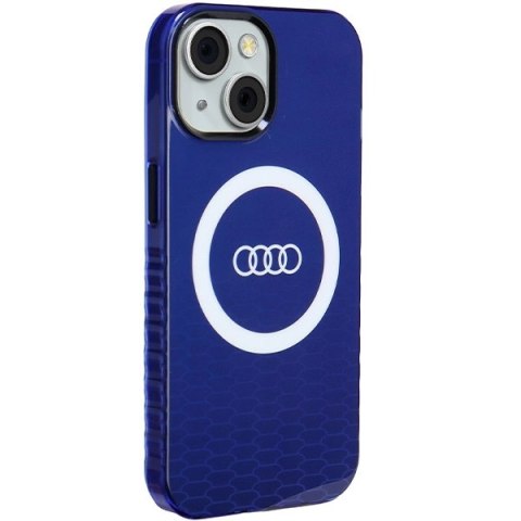 Etui Audi IML Big Logo MagSafe na iPhone 15 / 14 / 13 - niebieskie Etui Audi IML Big Logo MagSafe na iPhone 15 / 14 / 13 - niebieskie