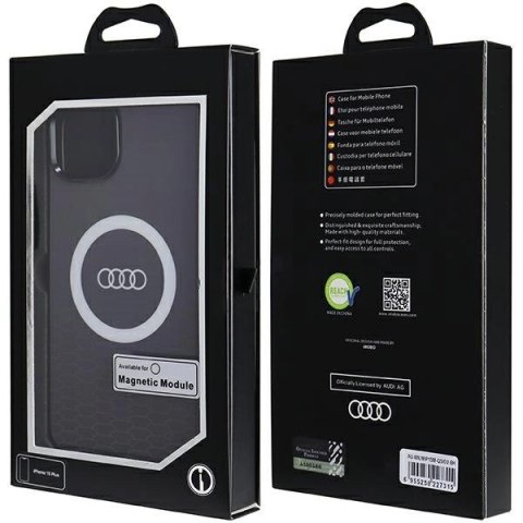 Etui Audi IML Big Logo MagSafe na iPhone 15 Plus / 14 Plus - czarne Etui Audi IML Big Logo MagSafe na iPhone 15 Plus / 14 Plus - czarne