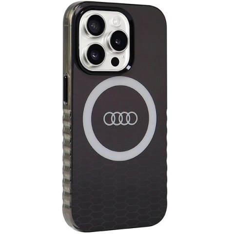 Etui Audi IML Big Logo MagSafe na iPhone 15 Pro - czarne Etui Audi IML Big Logo MagSafe na iPhone 15 Pro - czarne