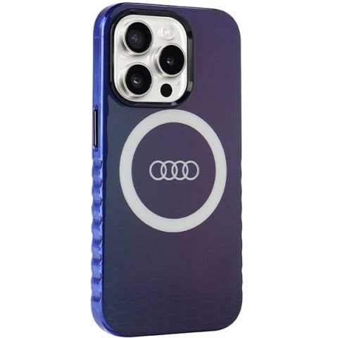 Etui Audi IML Big Logo MagSafe na iPhone 15 Pro - niebieskie Etui Audi IML Big Logo MagSafe na iPhone 15 Pro - niebieskie