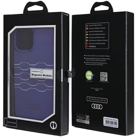 Etui Audi IML MagSafe na iPhone 13 Pro Max - niebieskie