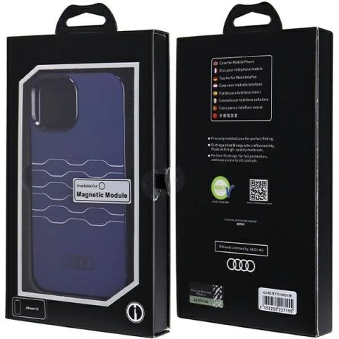 Etui Audi IML MagSafe na iPhone 15 / 14 / 13 - niebieskie Etui Audi IML MagSafe na iPhone 15 / 14 / 13 - niebieskie