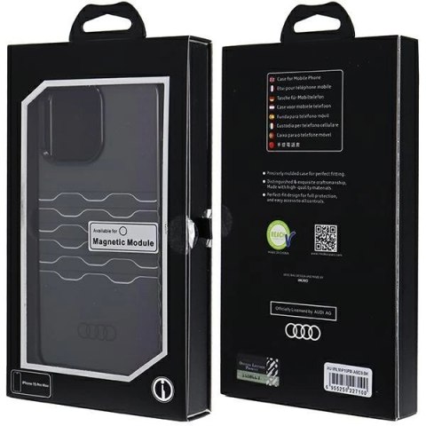 Etui Audi IML MagSafe na iPhone 15 Pro Max - czarne