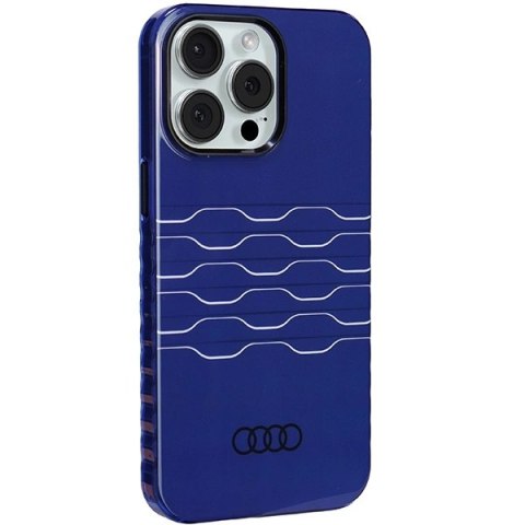 Etui Audi IML MagSafe na iPhone 15 Pro Max - niebieskie