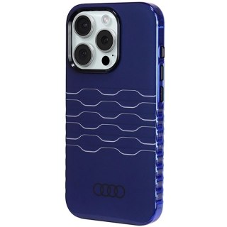 Etui Audi IML MagSafe na iPhone 15 Pro - niebieskie