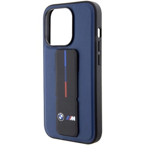 Etui BMW M Grip Stand Bicolor na iPhone 15 Pro - granatowe Etui BMW M Grip Stand Bicolor na iPhone 15 Pro - granatowe