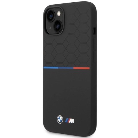 Etui BMW M Silicone Pattern MagSafe na iPhone 15 / 14 / 13 - czarne Etui BMW M Silicone Pattern MagSafe na iPhone 15 / 14 / 13 - czarne
