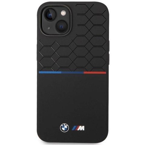 Etui BMW M Silicone Pattern MagSafe na iPhone 15 / 14 / 13 - czarne Etui BMW M Silicone Pattern MagSafe na iPhone 15 / 14 / 13 - czarne