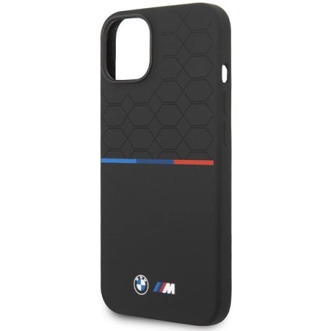Etui BMW M Silicone Pattern MagSafe na iPhone 15 / 14 / 13 - czarne Etui BMW M Silicone Pattern MagSafe na iPhone 15 / 14 / 13 - czarne