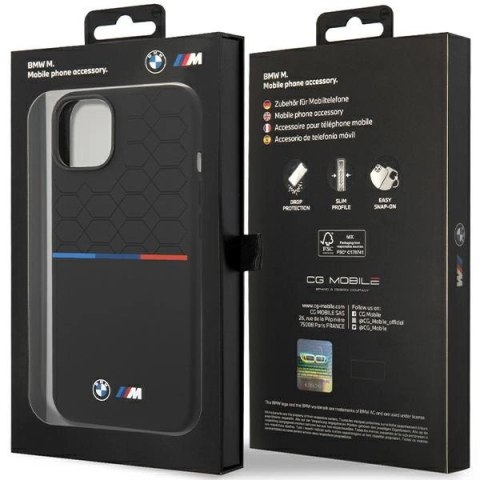 Etui BMW M Silicone Pattern MagSafe na iPhone 15 / 14 / 13 - czarne Etui BMW M Silicone Pattern MagSafe na iPhone 15 / 14 / 13 - czarne