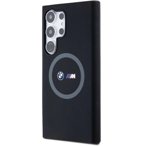 Etui BMW M Silicone Printed Ring MagSafe na Samsung Galaxy S24 Ultra - czarne Etui BMW M Silicone Printed Ring MagSafe na Samsung Galaxy S24 Ultra - czarne