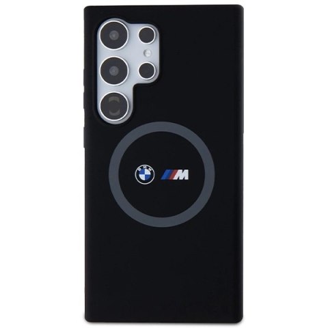 Etui BMW M Silicone Printed Ring MagSafe na Samsung Galaxy S24 Ultra - czarne Etui BMW M Silicone Printed Ring MagSafe na Samsung Galaxy S24 Ultra - czarne