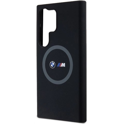 Etui BMW M Silicone Printed Ring MagSafe na Samsung Galaxy S24 Ultra - czarne Etui BMW M Silicone Printed Ring MagSafe na Samsung Galaxy S24 Ultra - czarne