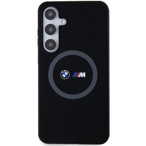 Etui BMW M Silicone Printed Ring MagSafe na Samsung Galaxy S24+ - czarne Etui BMW M Silicone Printed Ring MagSafe na Samsung Galaxy S24+ - czarne