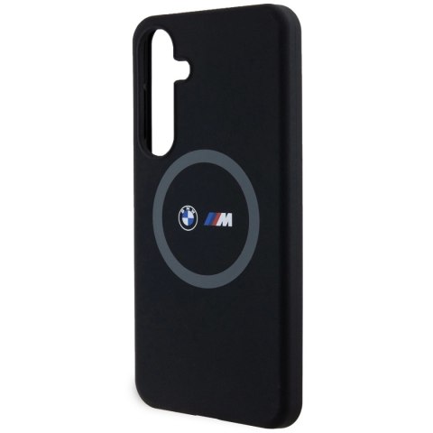 Etui BMW M Silicone Printed Ring MagSafe na Samsung Galaxy S24+ - czarne Etui BMW M Silicone Printed Ring MagSafe na Samsung Galaxy S24+ - czarne