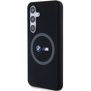 Etui BMW M Silicone Printed Ring MagSafe na Samsung Galaxy S24 - czarne