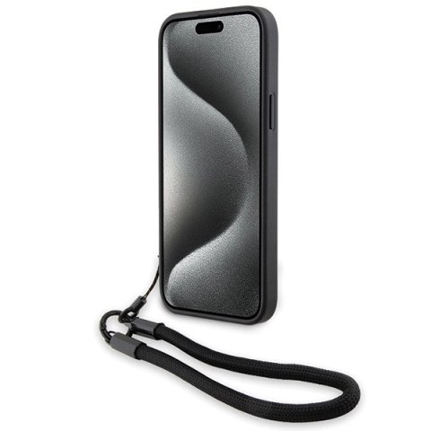 Etui BMW Signature Leather Wordmark Cord na iPhone 15 / 14 / 13 - czarne Etui BMW Signature Leather Wordmark Cord na iPhone 15 / 14 / 13 - czarne