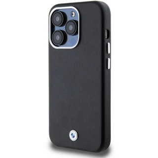Etui BMW Signature Wrapped Metal MagSafe na iPhone 14 Pro - czarne