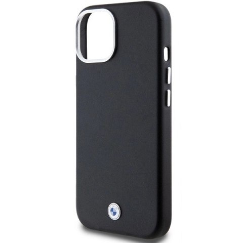 Etui BMW Signature Wrapped Metal MagSafe na iPhone 15 Plus / 14 Plus - czarne Etui BMW Signature Wrapped Metal MagSafe na iPhone 15 Plus / 14 Plus - czarne