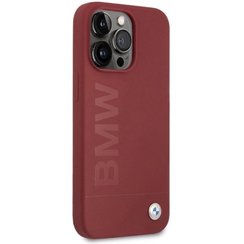 Etui BMW Silicone Big Logo MagSafe na iPhone 15 Pro Max - czerwone Etui BMW Silicone Big Logo MagSafe na iPhone 15 Pro Max - czerwone