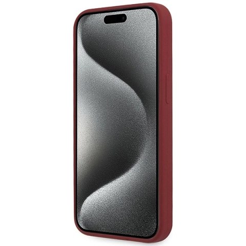 Etui BMW Silicone Big Logo MagSafe na iPhone 15 Pro Max - czerwone Etui BMW Silicone Big Logo MagSafe na iPhone 15 Pro Max - czerwone