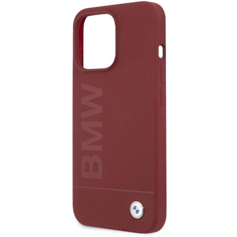 Etui BMW Silicone Big Logo MagSafe na iPhone 15 Pro Max - czerwone Etui BMW Silicone Big Logo MagSafe na iPhone 15 Pro Max - czerwone
