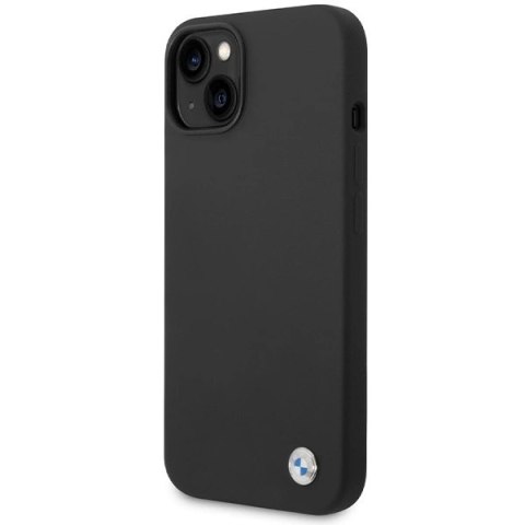 Etui BMW Silicone Metal Logo na iPhone 15 / 14 / 13 - czarne Etui BMW Silicone Metal Logo na iPhone 15 / 14 / 13 - czarne