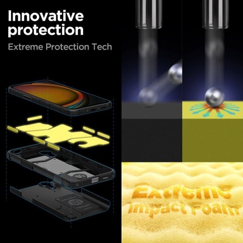 Etui Spigen Tough Armor na Samsung Galaxy XCover 7 - czarne Etui Spigen Tough Armor na Samsung Galaxy XCover 7 - czarne