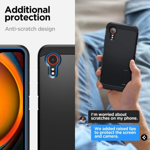 Etui Spigen Tough Armor na Samsung Galaxy XCover 7 - czarne Etui Spigen Tough Armor na Samsung Galaxy XCover 7 - czarne