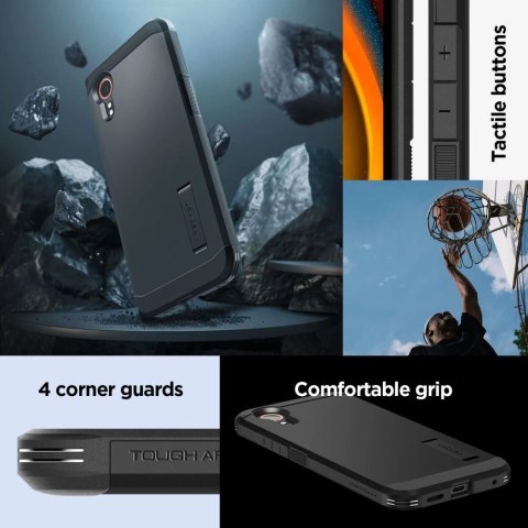 Etui Spigen Tough Armor na Samsung Galaxy XCover 7 - czarne Etui Spigen Tough Armor na Samsung Galaxy XCover 7 - czarne