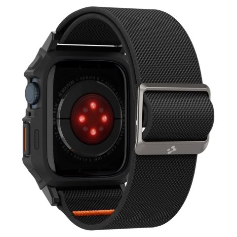 Etui z paskiem Spigen Lite Fit Pro na Apple Watch 4 / 5 / 6 / 7 / 8 / 9 / SE (44 / 45 mm) - czarny mat