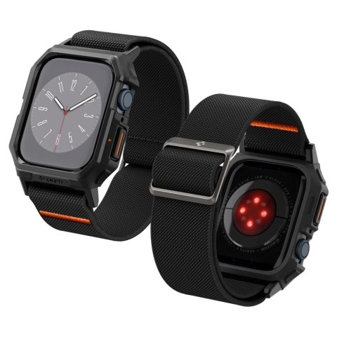 Etui z paskiem Spigen Lite Fit Pro na Apple Watch 4 / 5 / 6 / 7 / 8 / 9 / SE (44 / 45 mm) - czarny mat