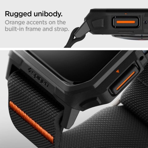 Etui z paskiem Spigen Lite Fit Pro na Apple Watch 4 / 5 / 6 / 7 / 8 / 9 / SE (44 / 45 mm) - czarny mat